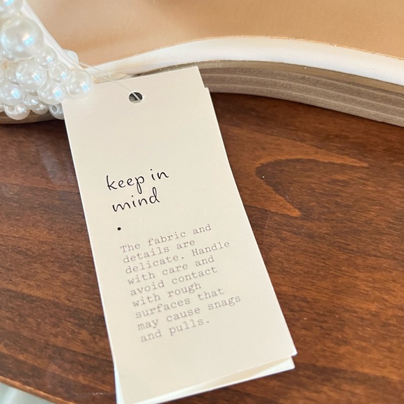 A New Day Women's Sandals with Pearl Accents - Cream - Picture 4 of 9